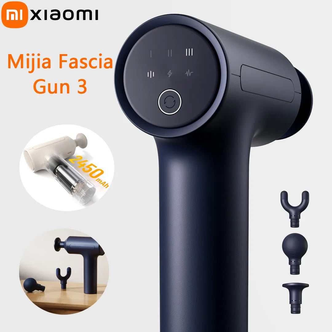 Xiaomi Mijia Fascia Gun 3 Type-C Charging 25KG Thrust 2800rpm 2450mAh Extra Long Standby 3rd Gear Mode Relax & Massage Muscles