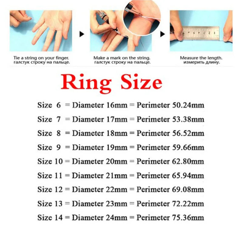 Classic Wedding Rings Big Cubic Zircon Couple Rings Stainless Steel for Men Women Wedding Engagement Charm Jewelry Accessories